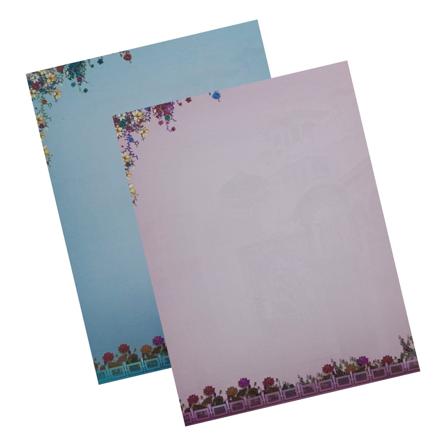 Light Blue Bride Groom Invitation Card-KSI11540
