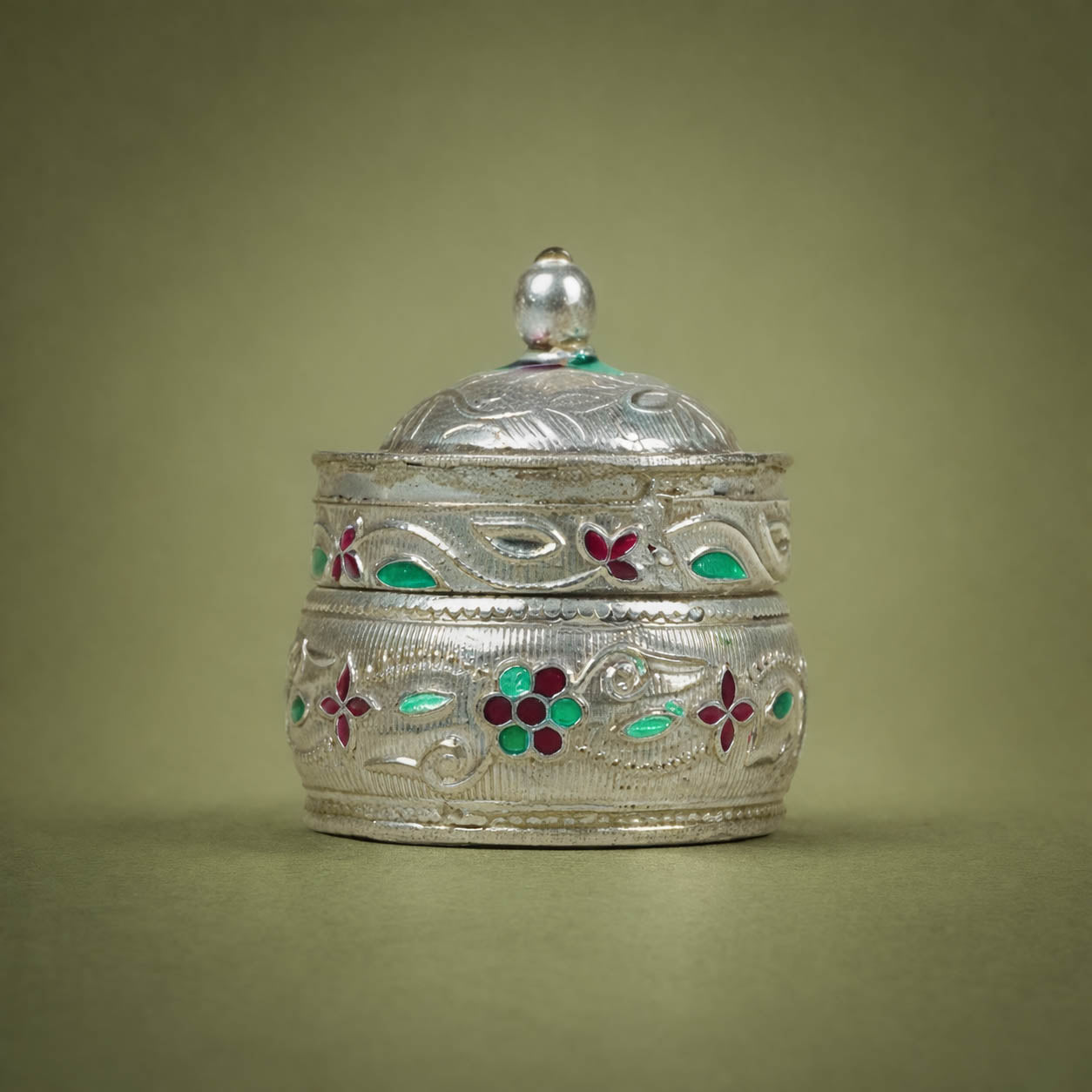 Antique Kumkum or Sindoor Box - GRI0270