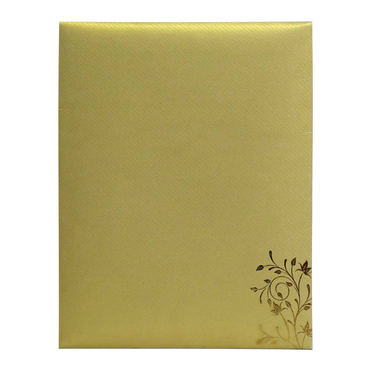 Light Gold Wedding Card-KNKT5026