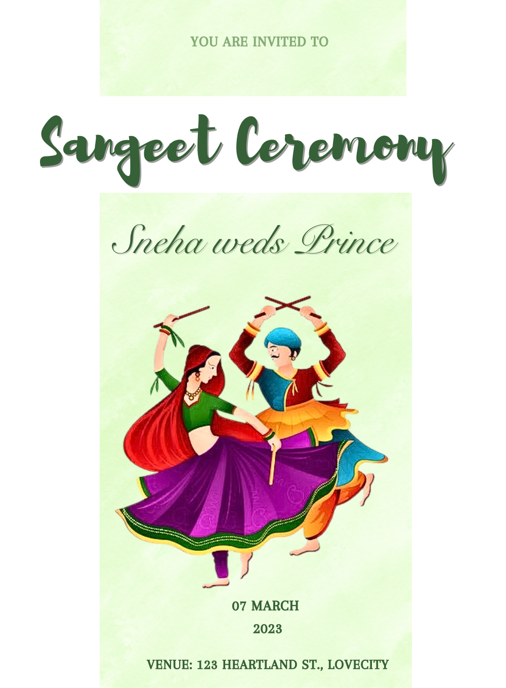 Green Dance Save The Date Invitation-AASAN014