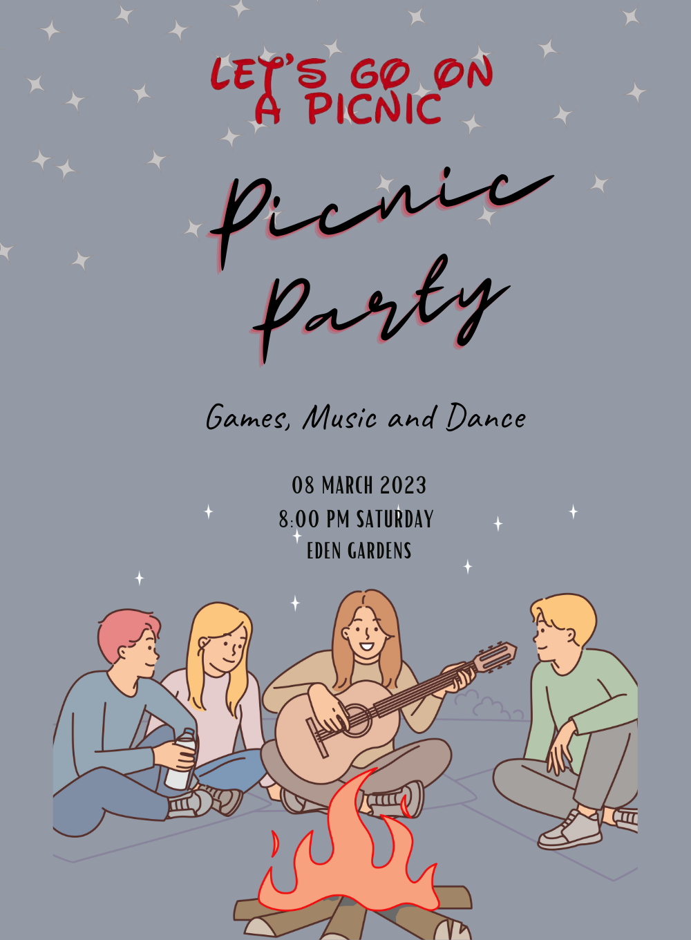 Grey Camp Picnic Invitation-AAPIC013