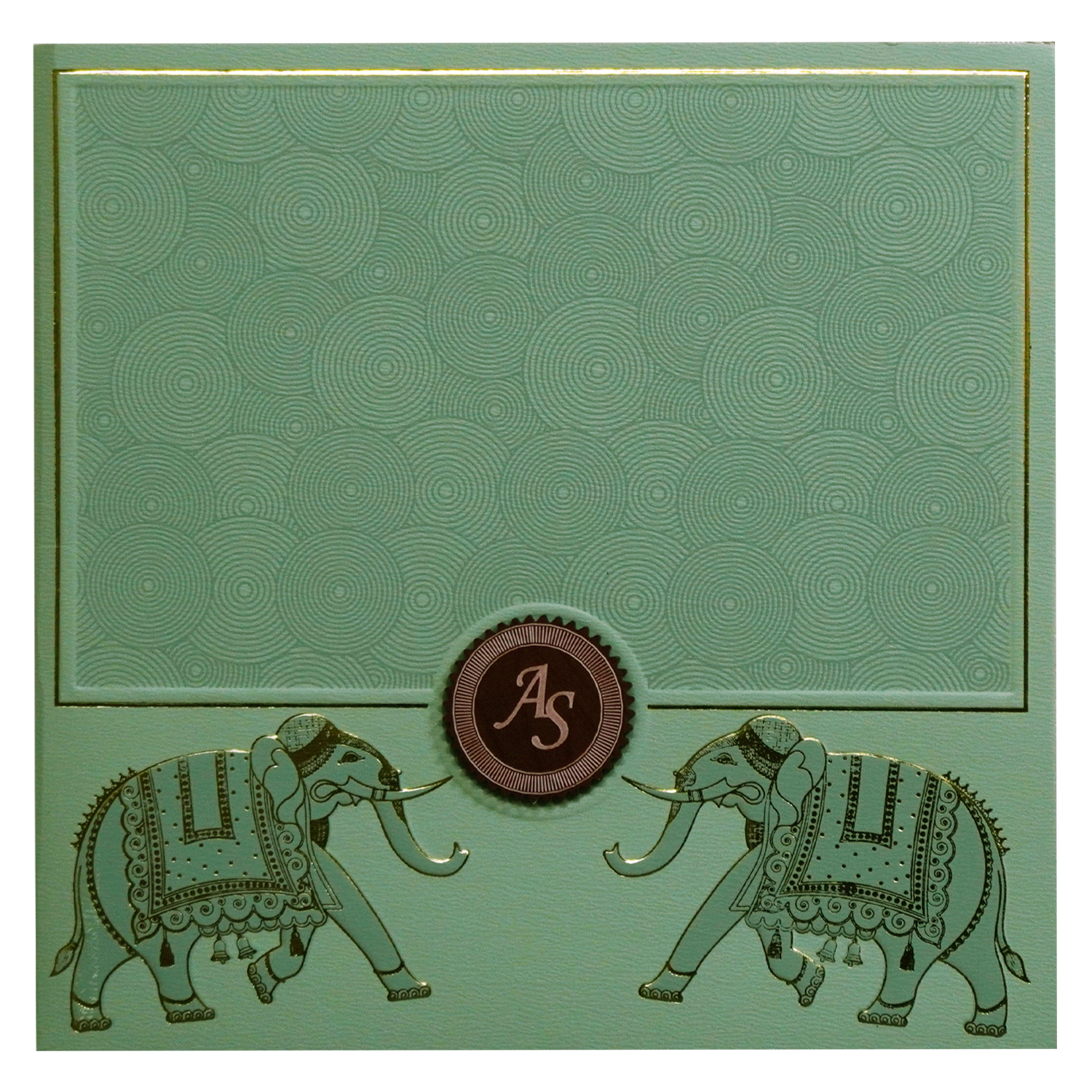Mint Green Wedding Card-King of Cards