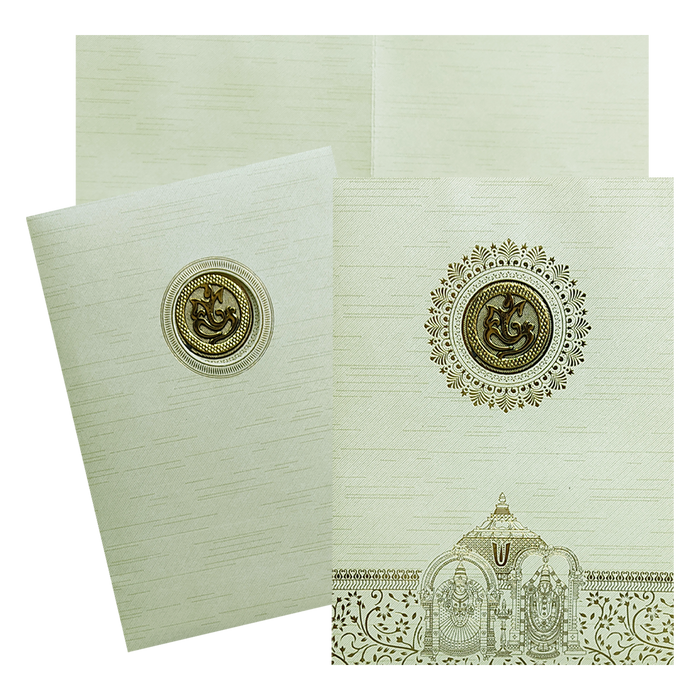 Pista Green Balaji Padmavathi Invitation Card-King of Cards