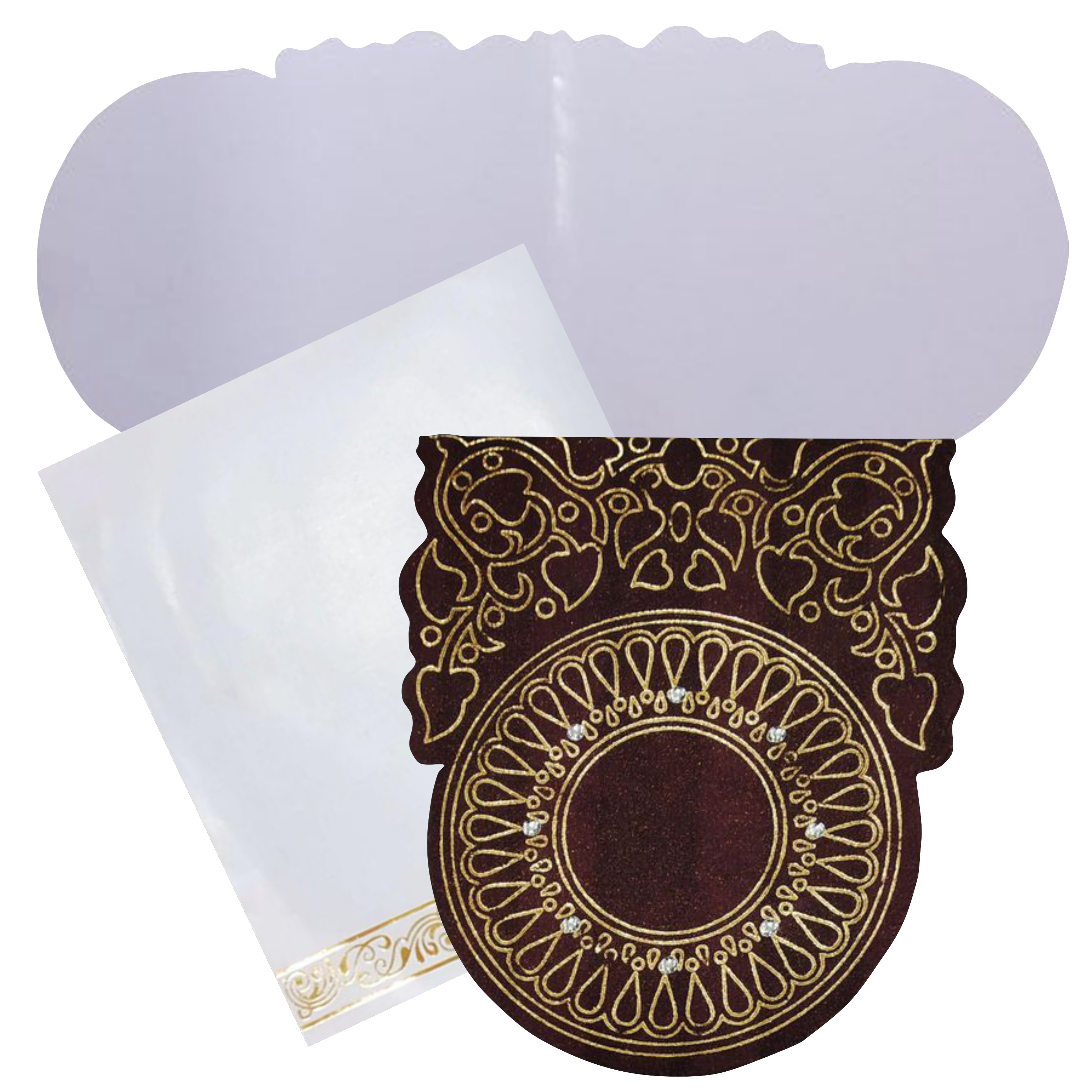Elegant and attractiveBrown personal design invitation card! Buy now! &
