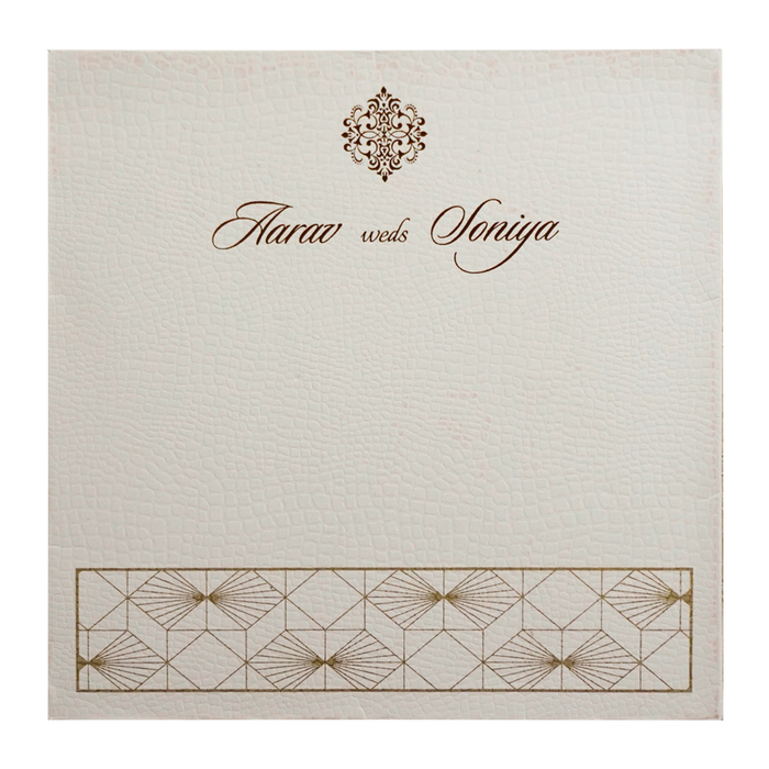 Light Pink Pattern Wedding Card-King of Cards