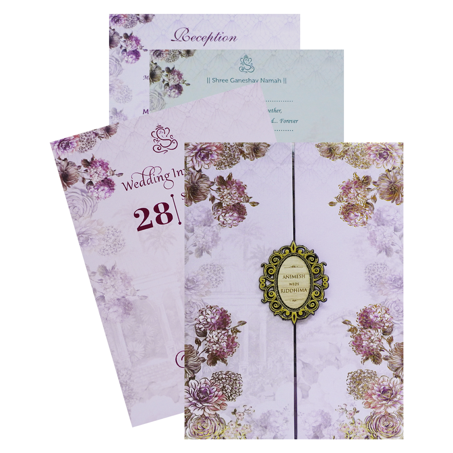 Make your event special with our exclusive Light Pastel Purple Padded Invitation Order now! ?WhatsApp Support ?Express Delivery.