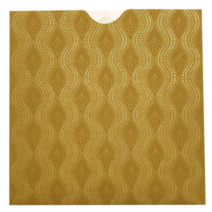 Brown Pattern Design Invitation Card-King of Cards