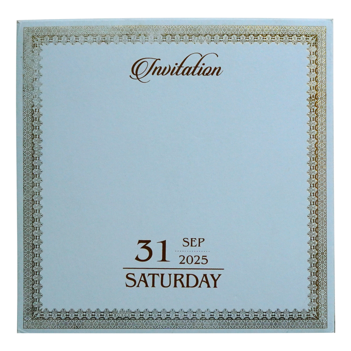 Very Light Blue Wedding Card-King of Cards