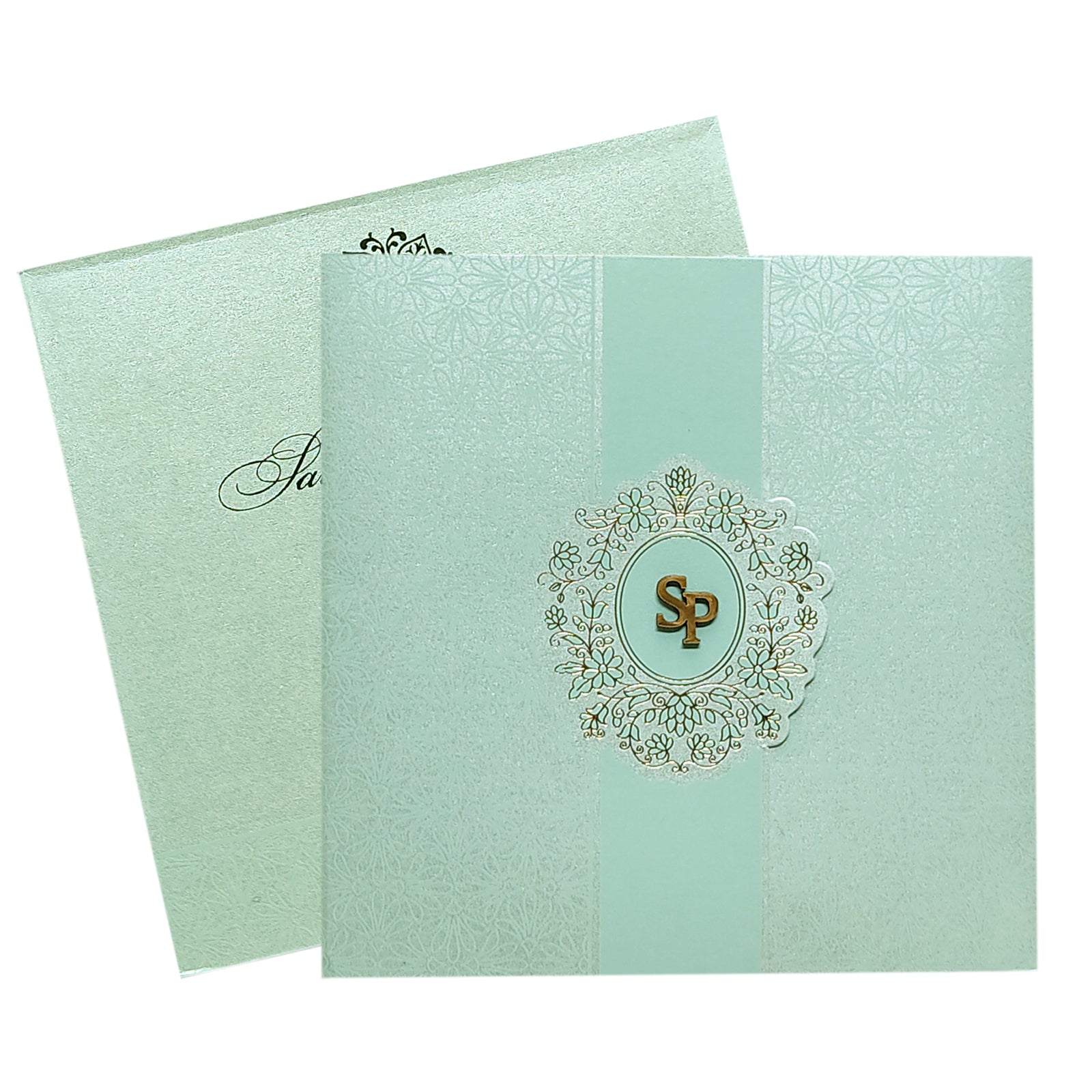 Blue Ganesha Invitation Card-King of Cards