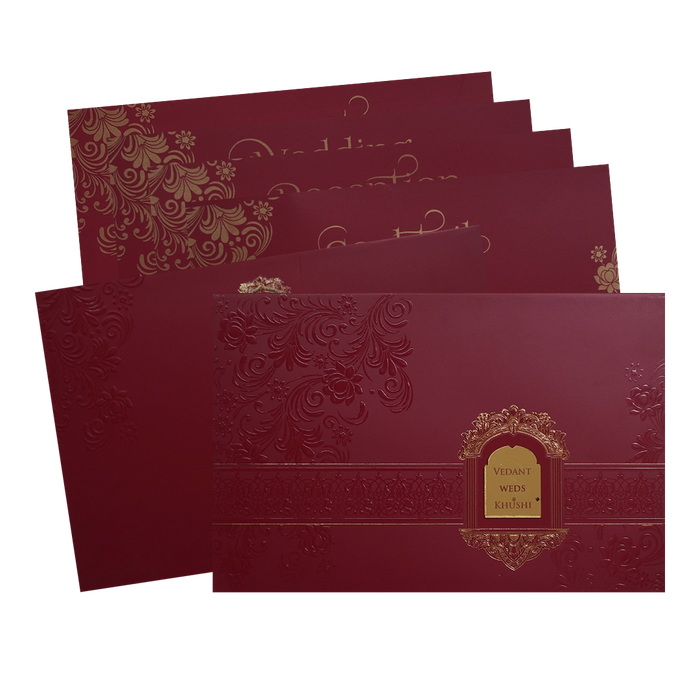 Red Wedding Card-King of Cards