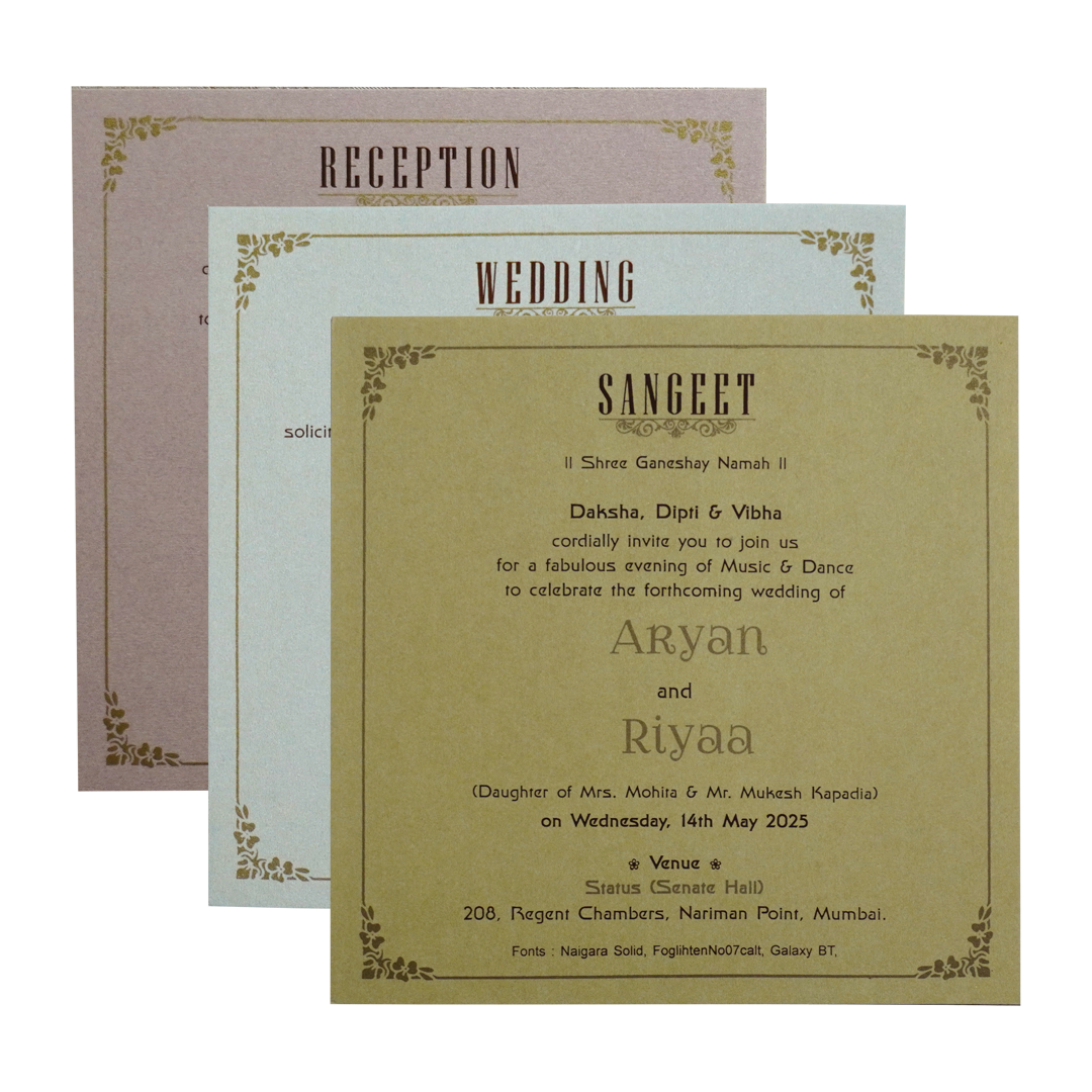 Dark Blue Door Wedding Invitation-KRC30111