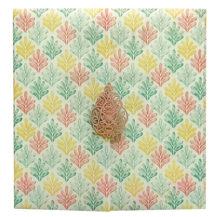 Metallic Pink Tracing sheet Invitation-King of Cards