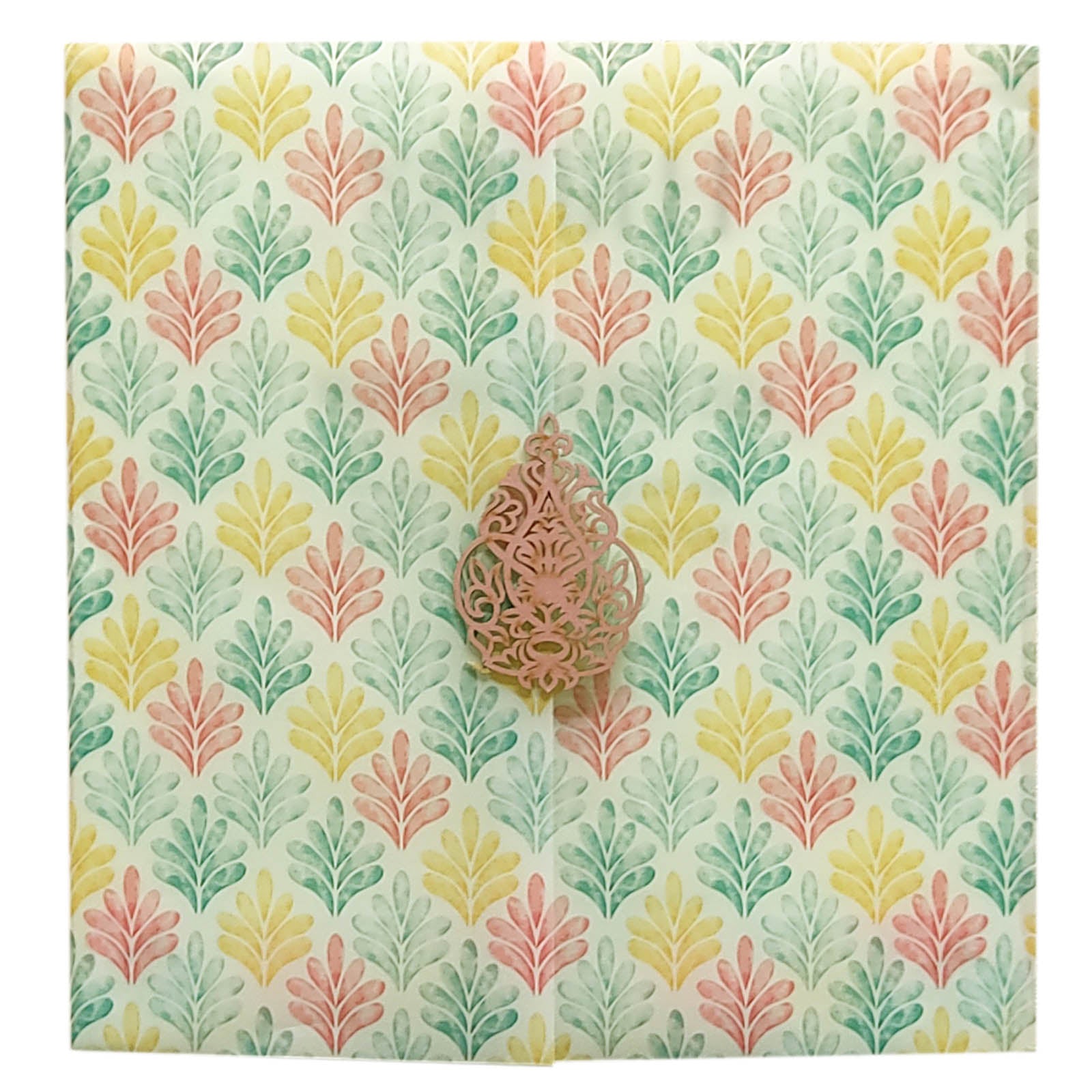 Metallic Pink Tracing sheet Invitation-King of Cards