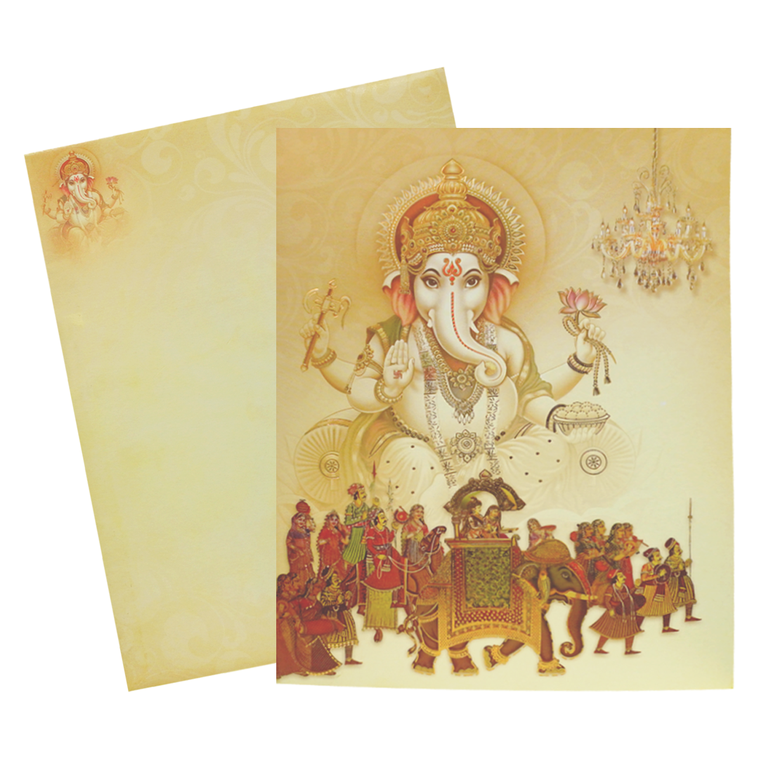 Sandal Jumbo Offset Ganesha With Baraat Print-KNKJ1083