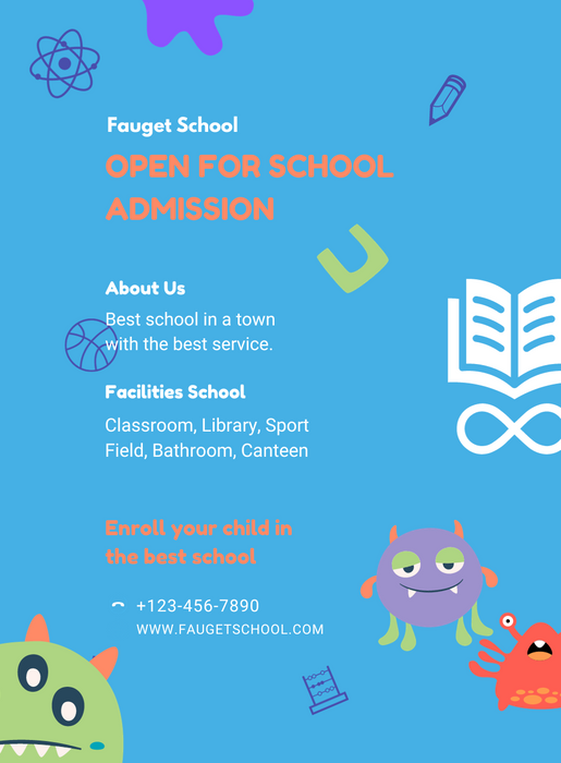 Blue Bright School Meeting Invitation-AASCH001