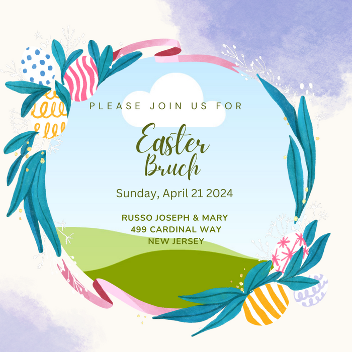 Pastel Brunch Easter Invitation-AAEAS001