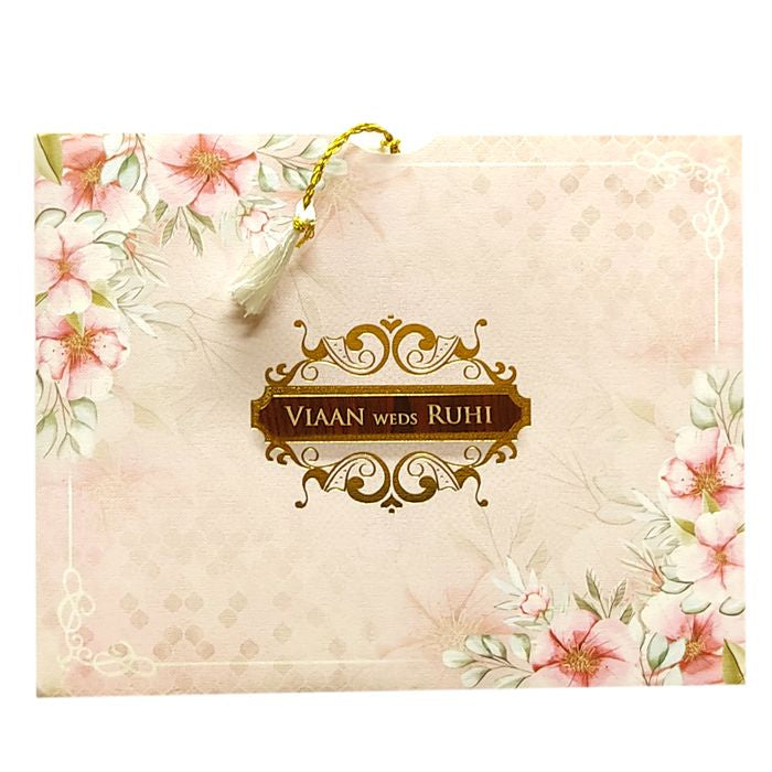 Light Pale Pink Tracing Sheet Invitation-King of Cards