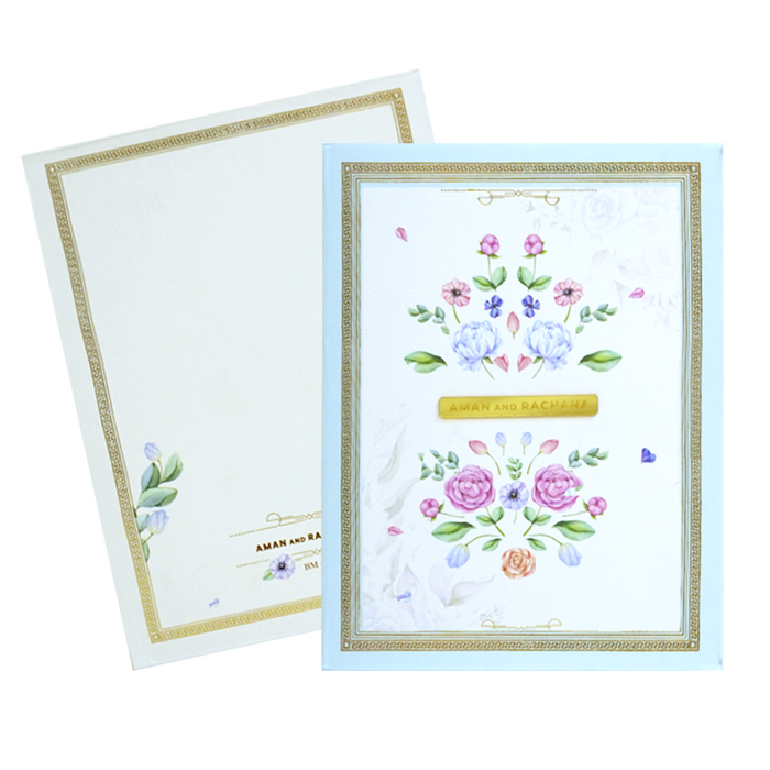 White Elegant Padded Card-King of Cards