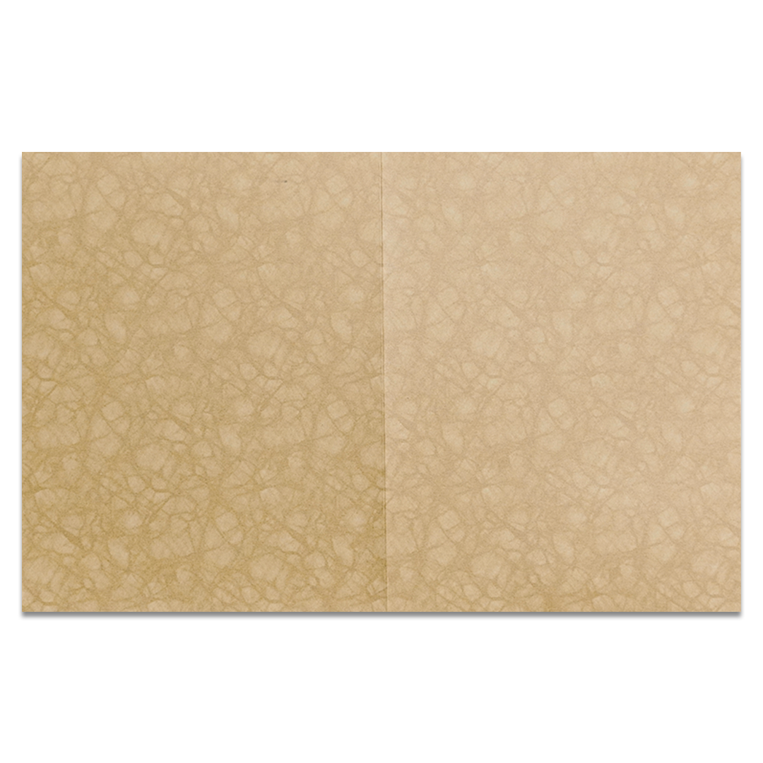 Cream Gold Ganesha Personalized Wedding Card-KNKR5033B