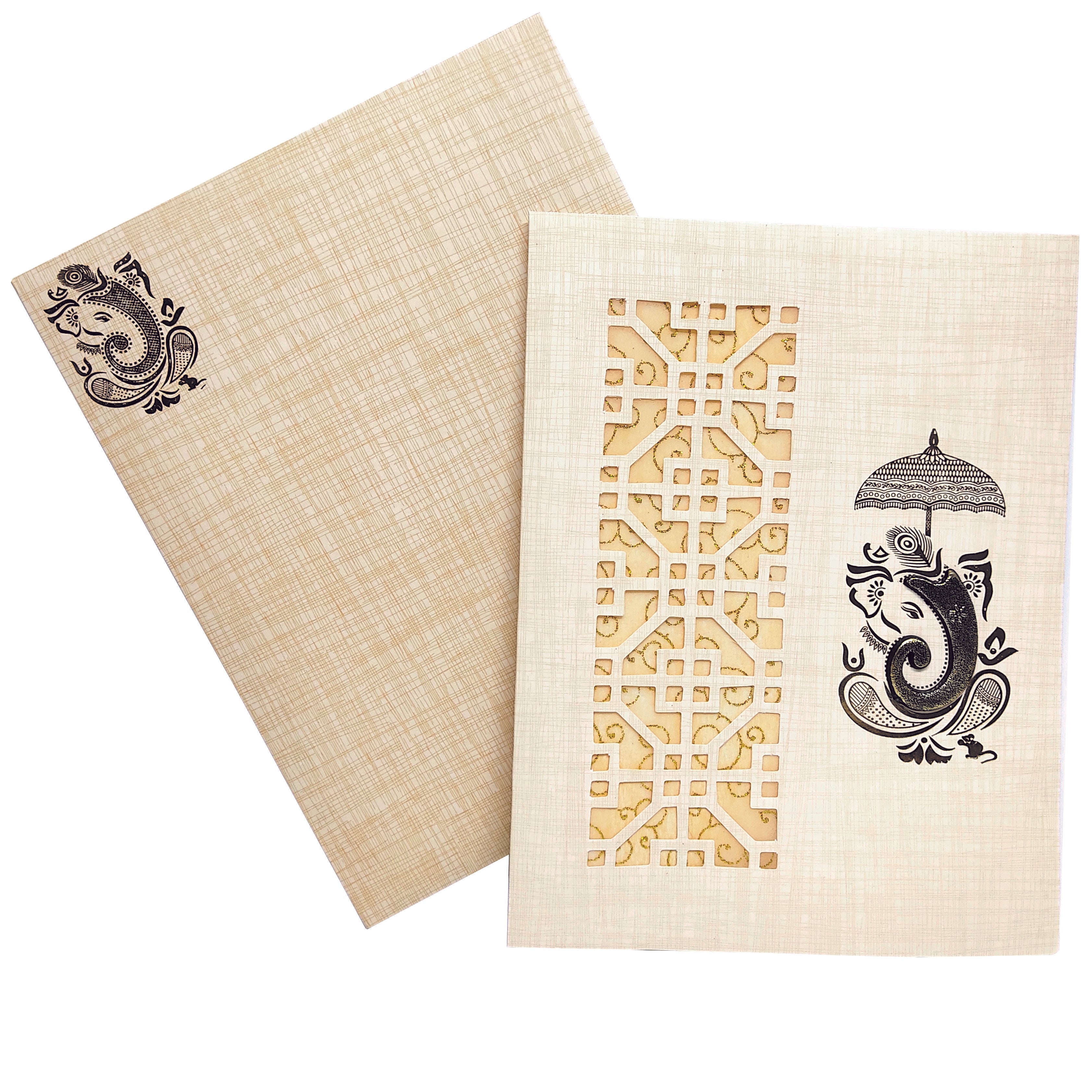 Grey Traditional Invitation Card-KNK50192