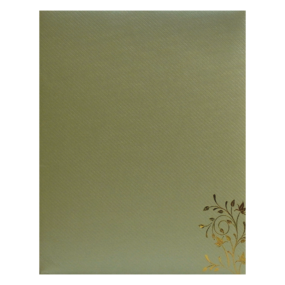 Light Olive Green Wedding Card-KNKGN5026