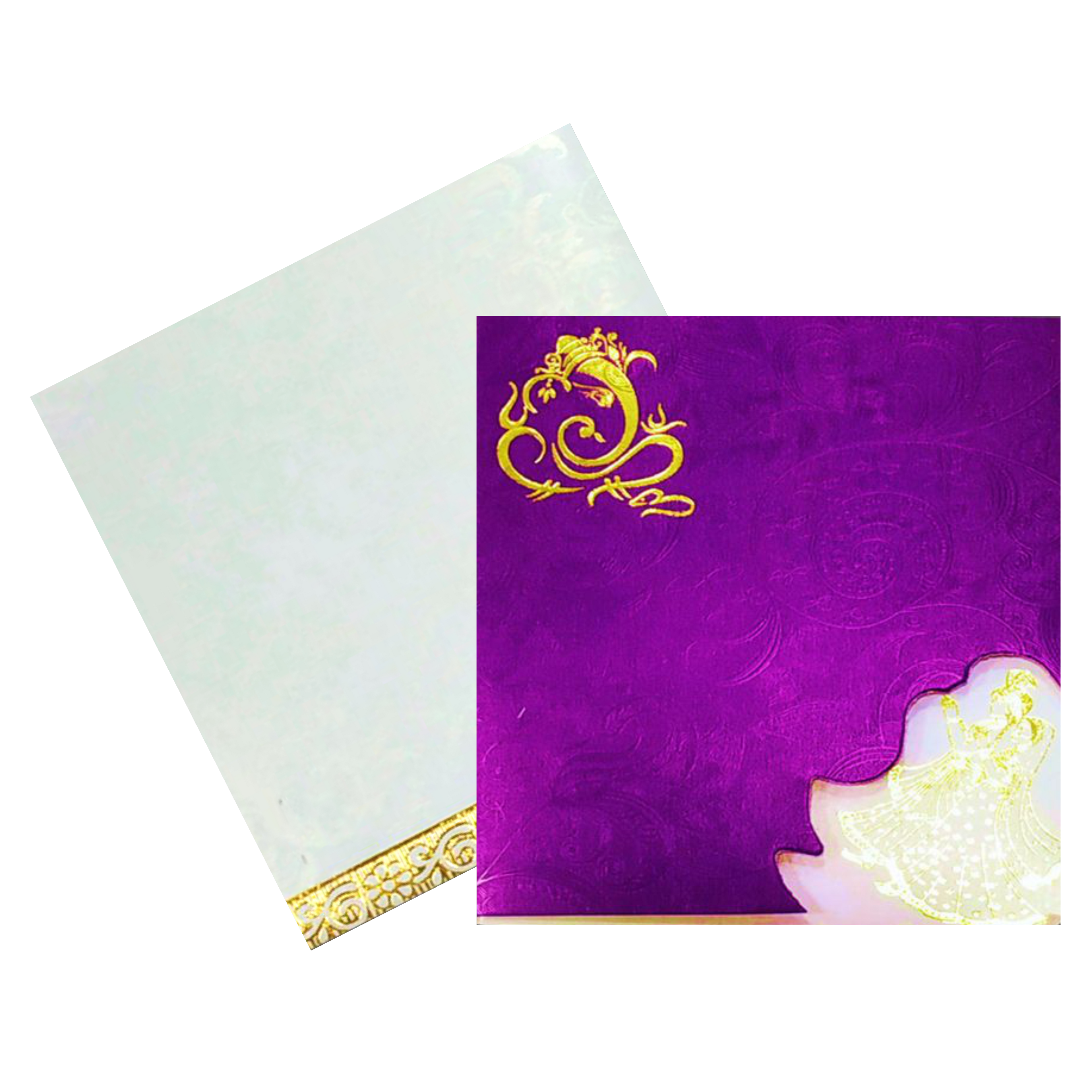Purple Invitation Card