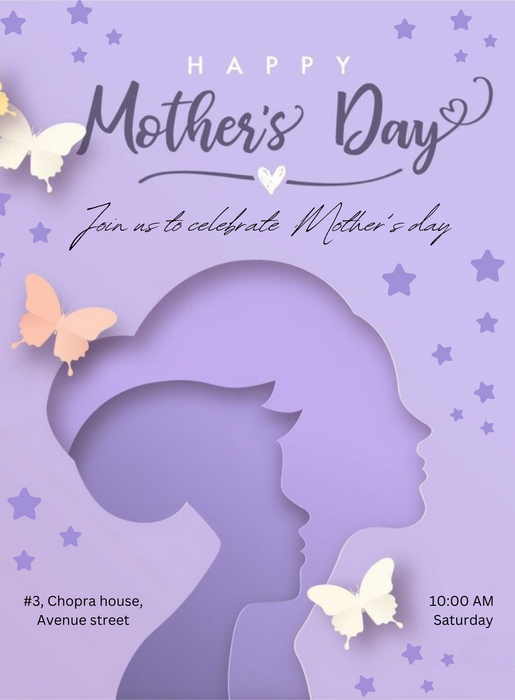 Lavender Butterfly Mother&