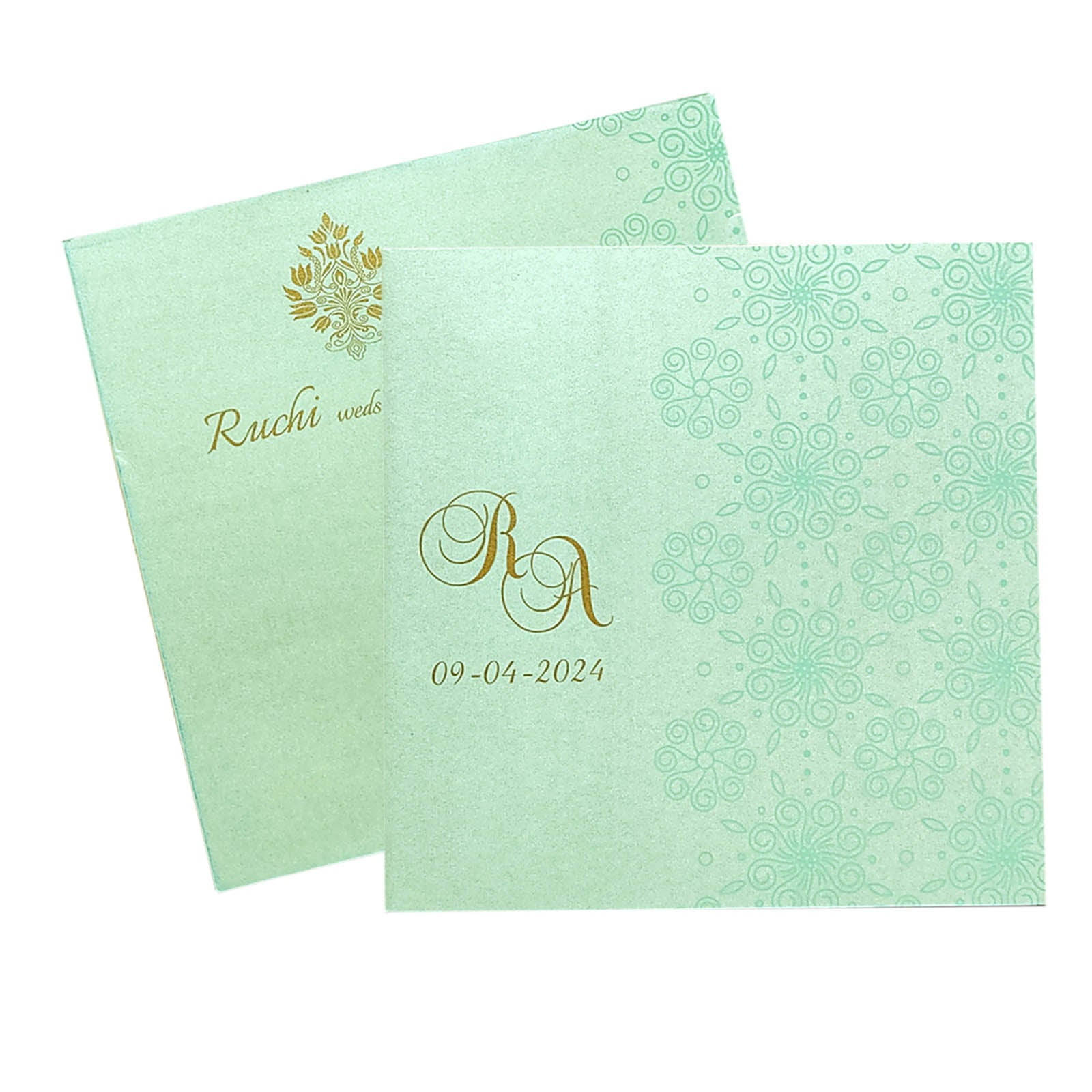 Pastel Blue Design Invitation-KRC29322