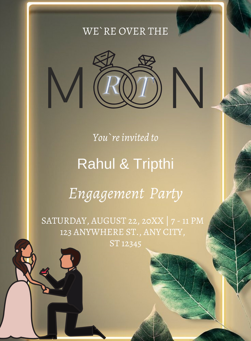 Leaf Moon Engagement Invitations-AAEGI023