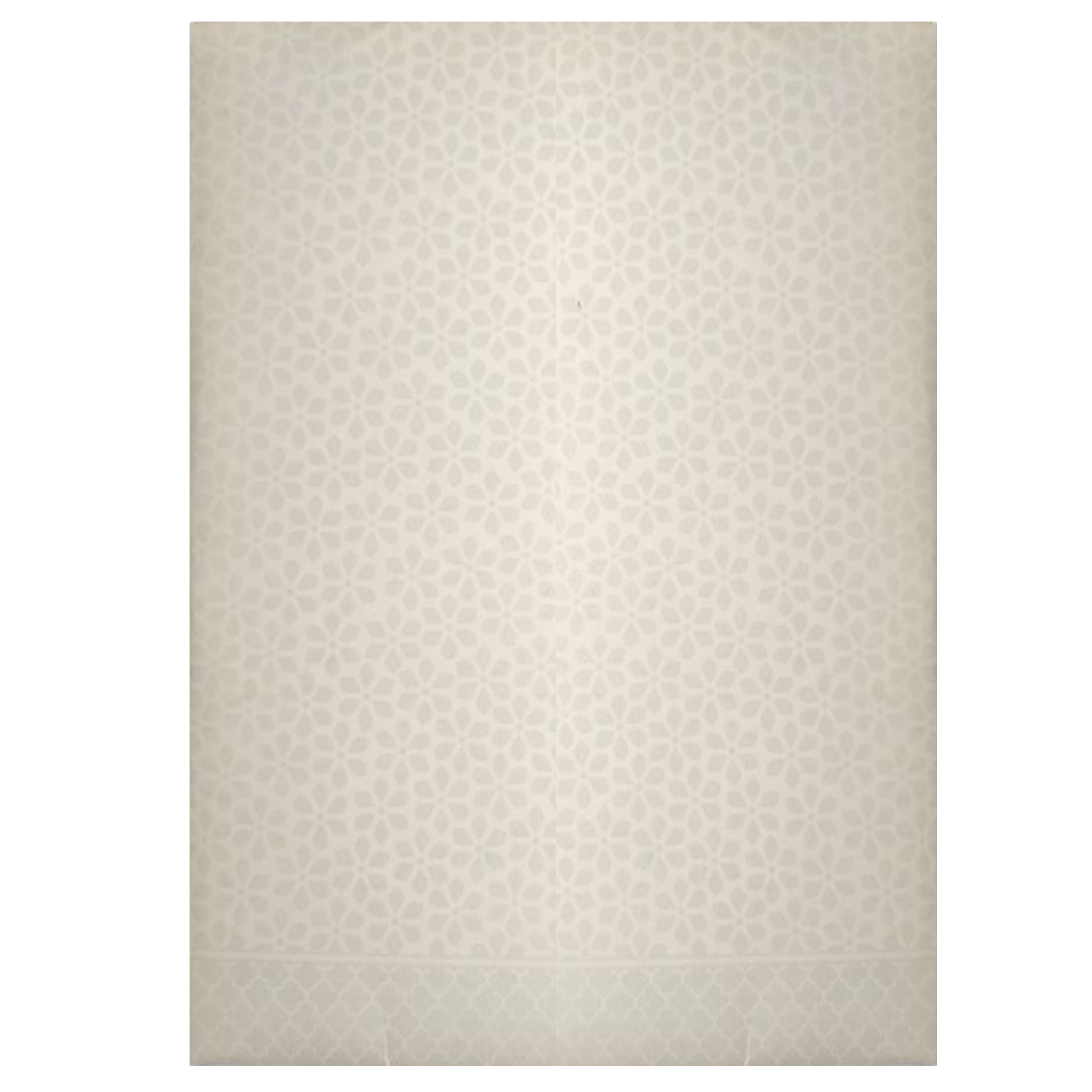 White Embossed Design Nameplate Invitation Card - KNCG1560