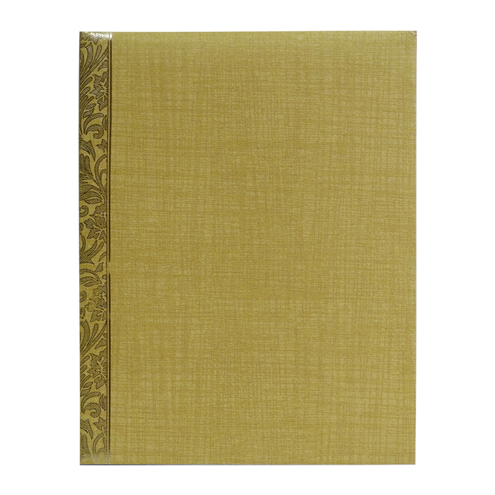 Brown Gold Jumbo Met Size Wedding Card With Gold Foiling Print-KNK50140-King of Cards