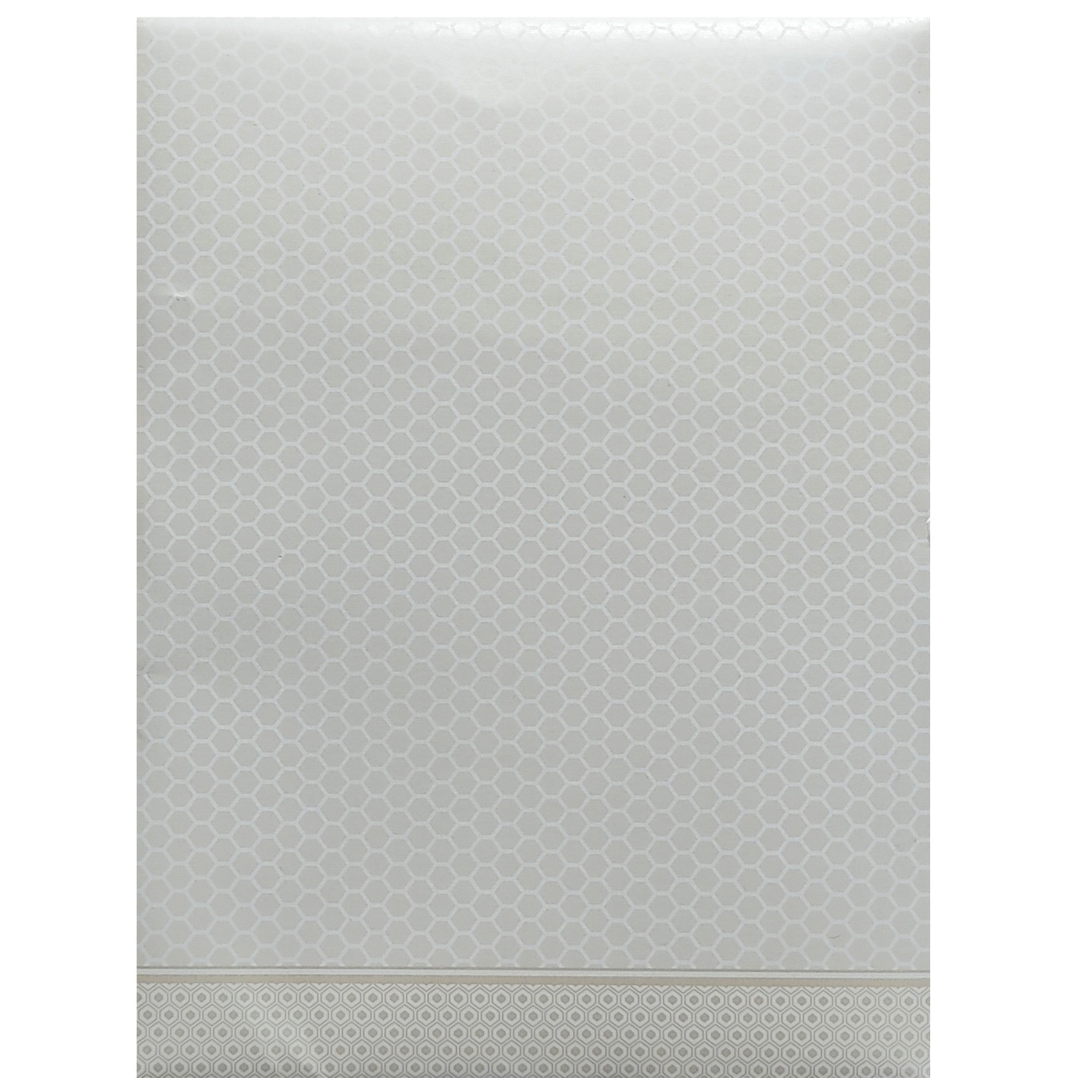 White Embossed Invitation Card-KNK7057W