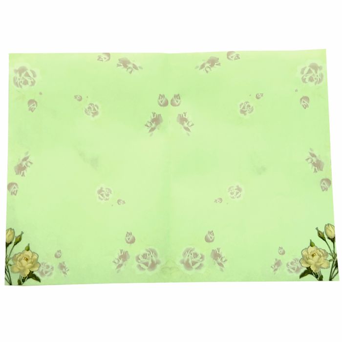 Green Rose Floral Wedding Card-King of Cards