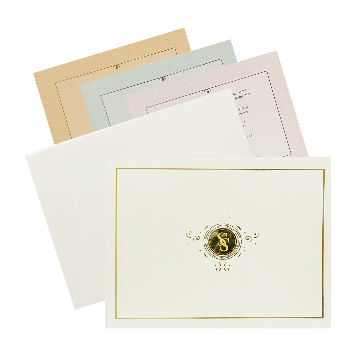 White Padded Box Marriage Card-KBM04710