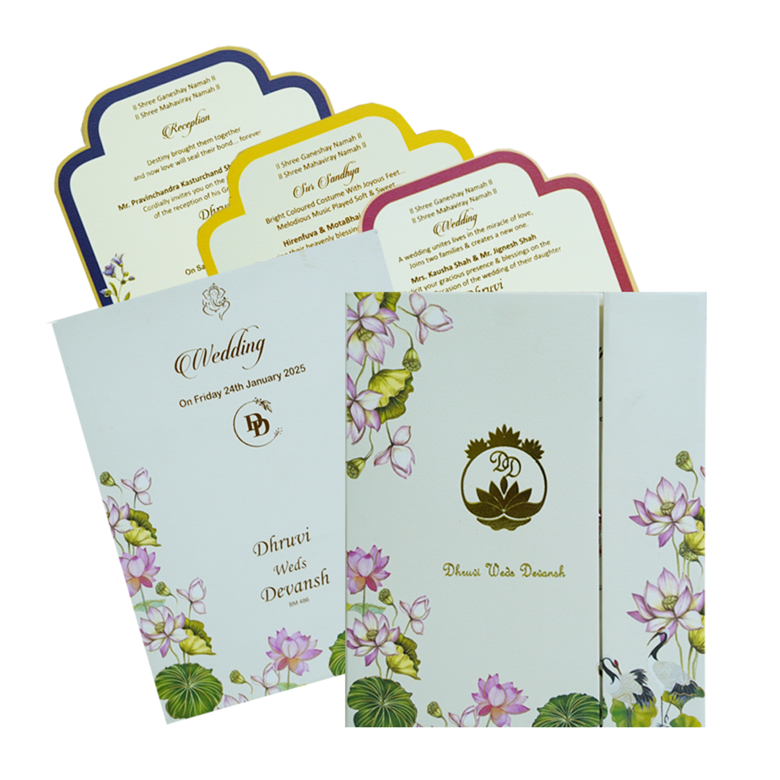 Make your event special with our exclusive White Lotus Designs Marriage Card Order now! ?WhatsApp Support ?Express Delivery