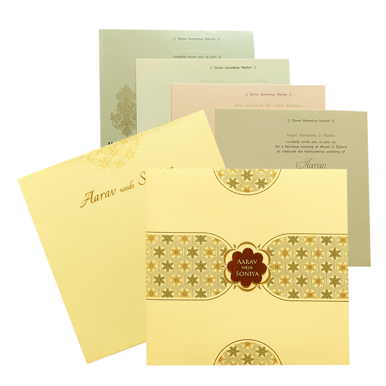 Celebrate in style with customized Pale Pink Floral Invitation Card Order now! ?WhatsApp Support ?Express Delivery.