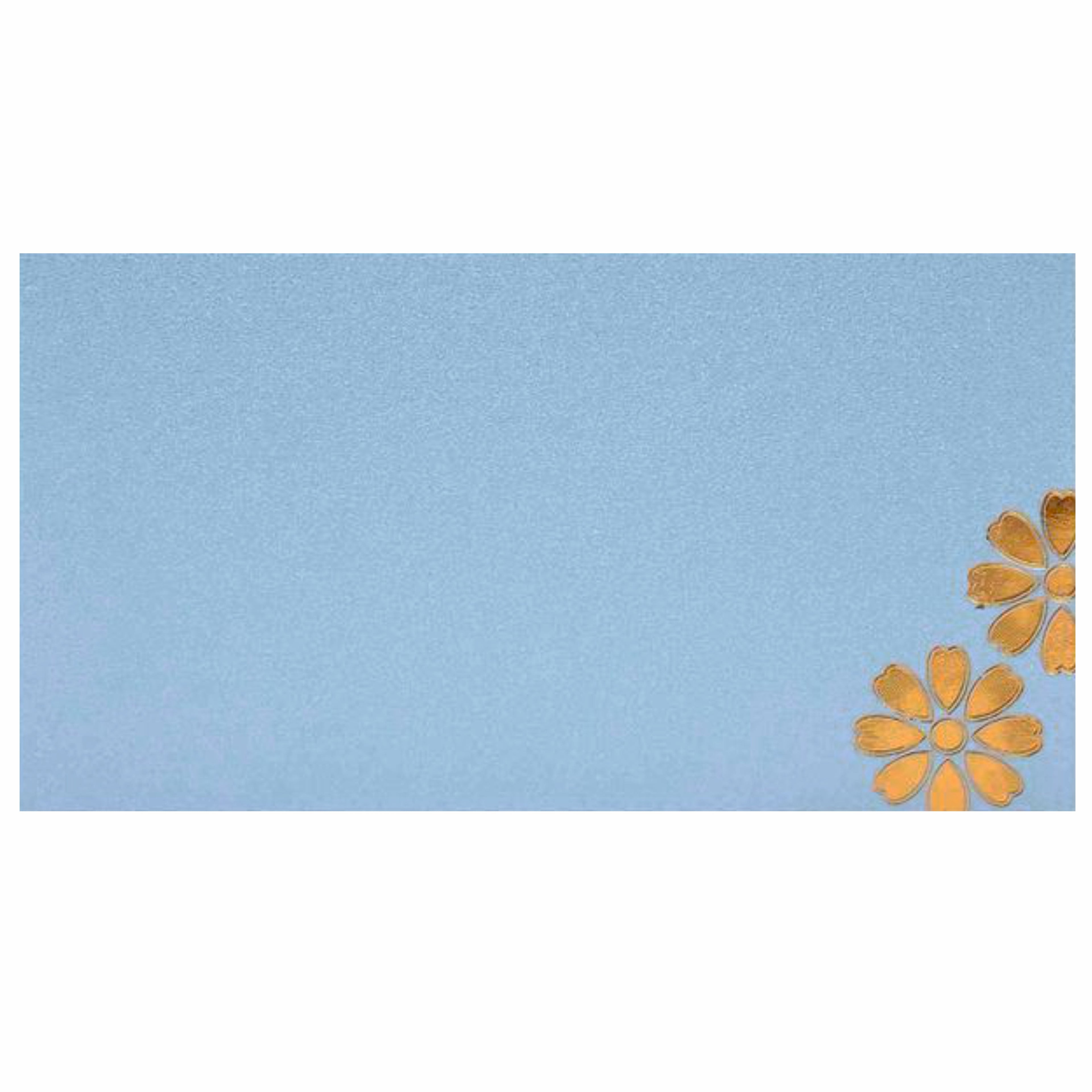 Royal Light Blue Colour Wedding Card - KNK30420