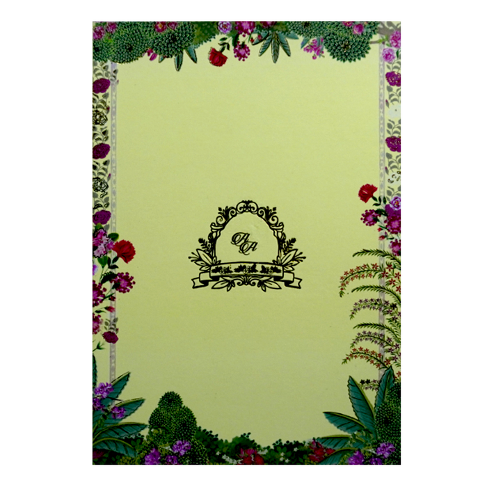 Light Yellow Wedding Card-King of Cards