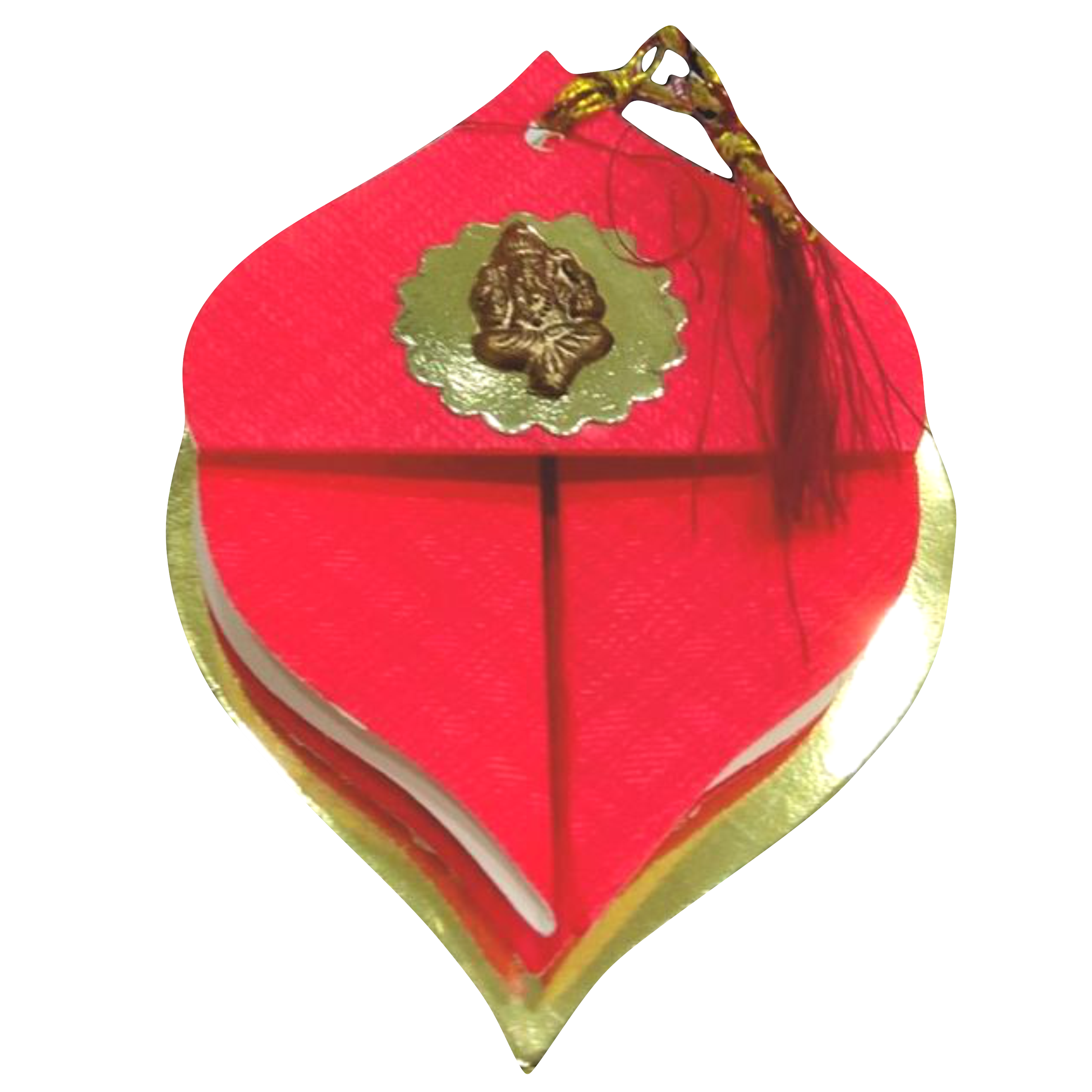 Red personal coconut design invitation card-KNKSP717