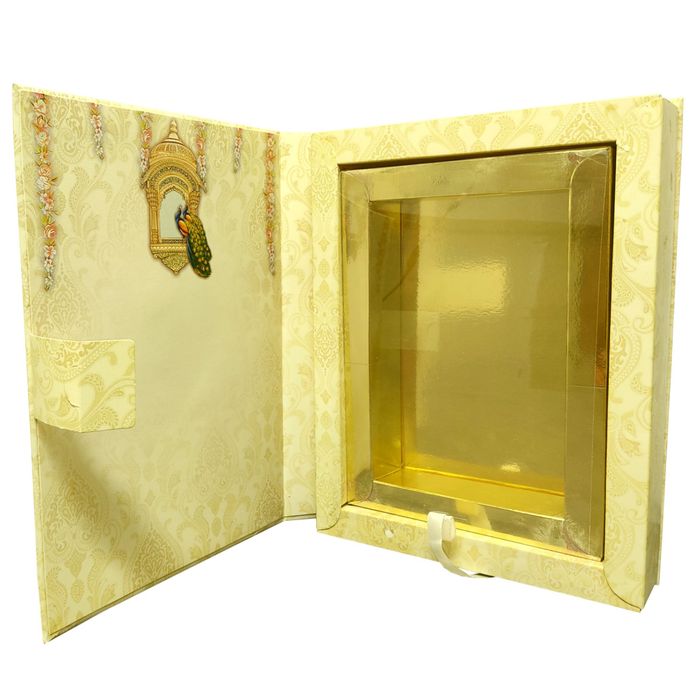 Sandal peacock premium sweet box card-King of Cards