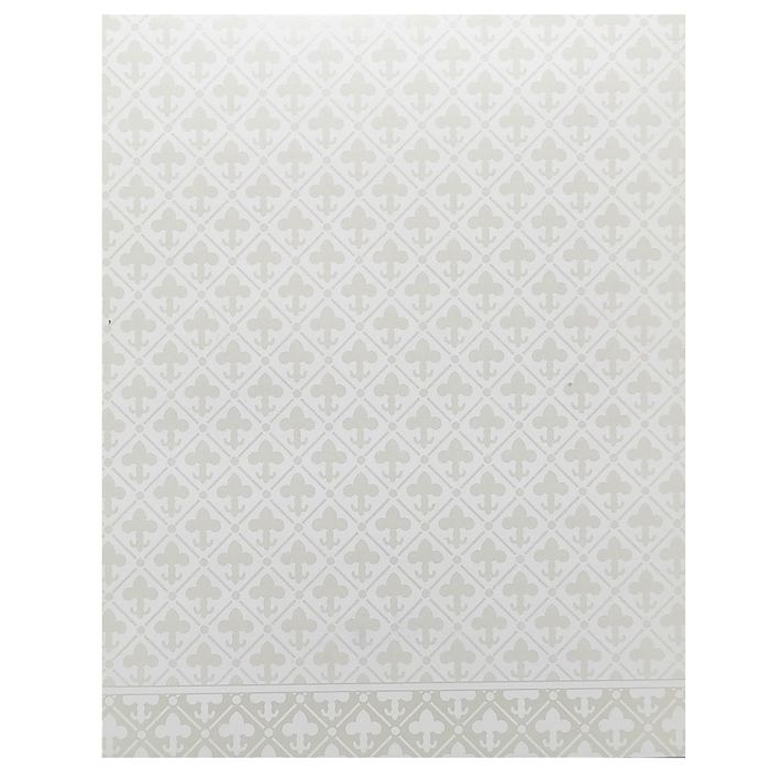 White Traditional Die Cut Invitation-KNK4104W-King of Cards