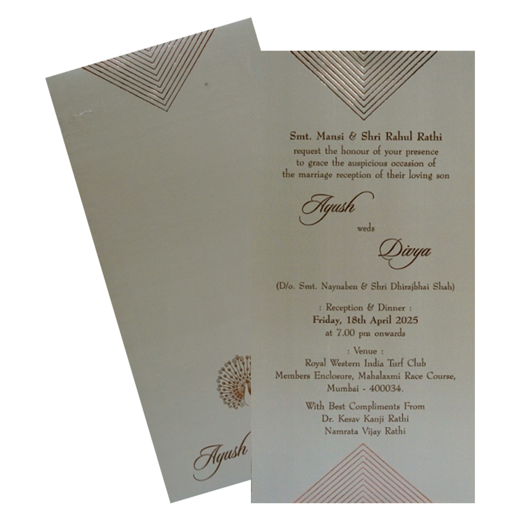 Make your event special with our exclusive Light Grey Single Sheet Card. Shop now! ?WhatsApp Support ?Express Delivery.