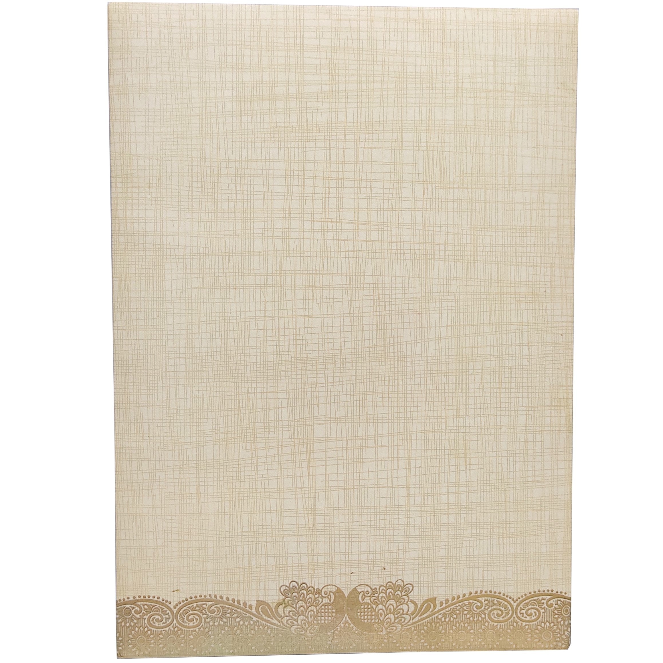 Sandal Metallic Umbrella And Ganesha In Gold Foiling-KNCP25SG