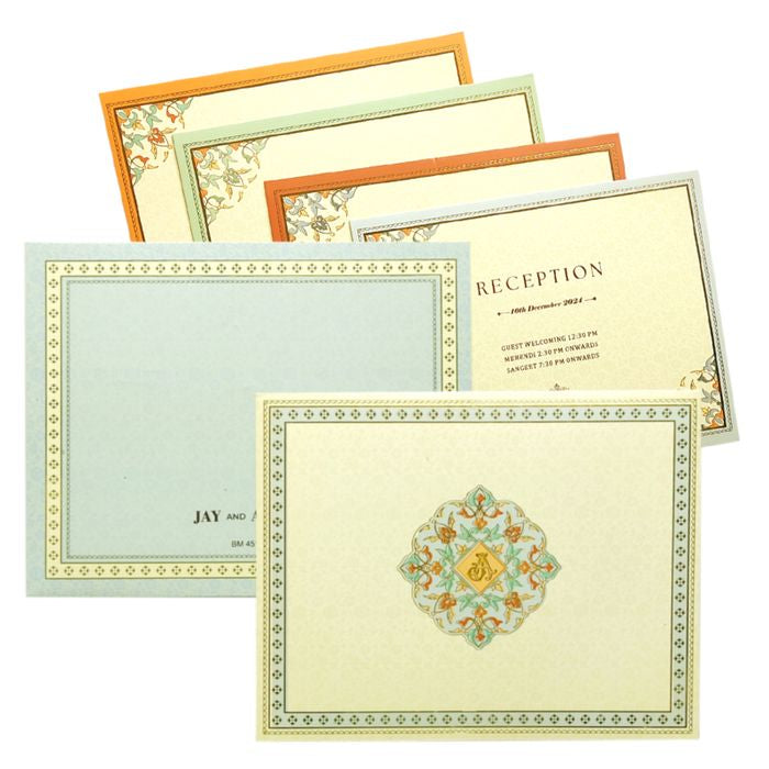 Make your event special with our exclusive Blue Premium Wedding Card Order now! ?WhatsApp Support ?Express Delivery