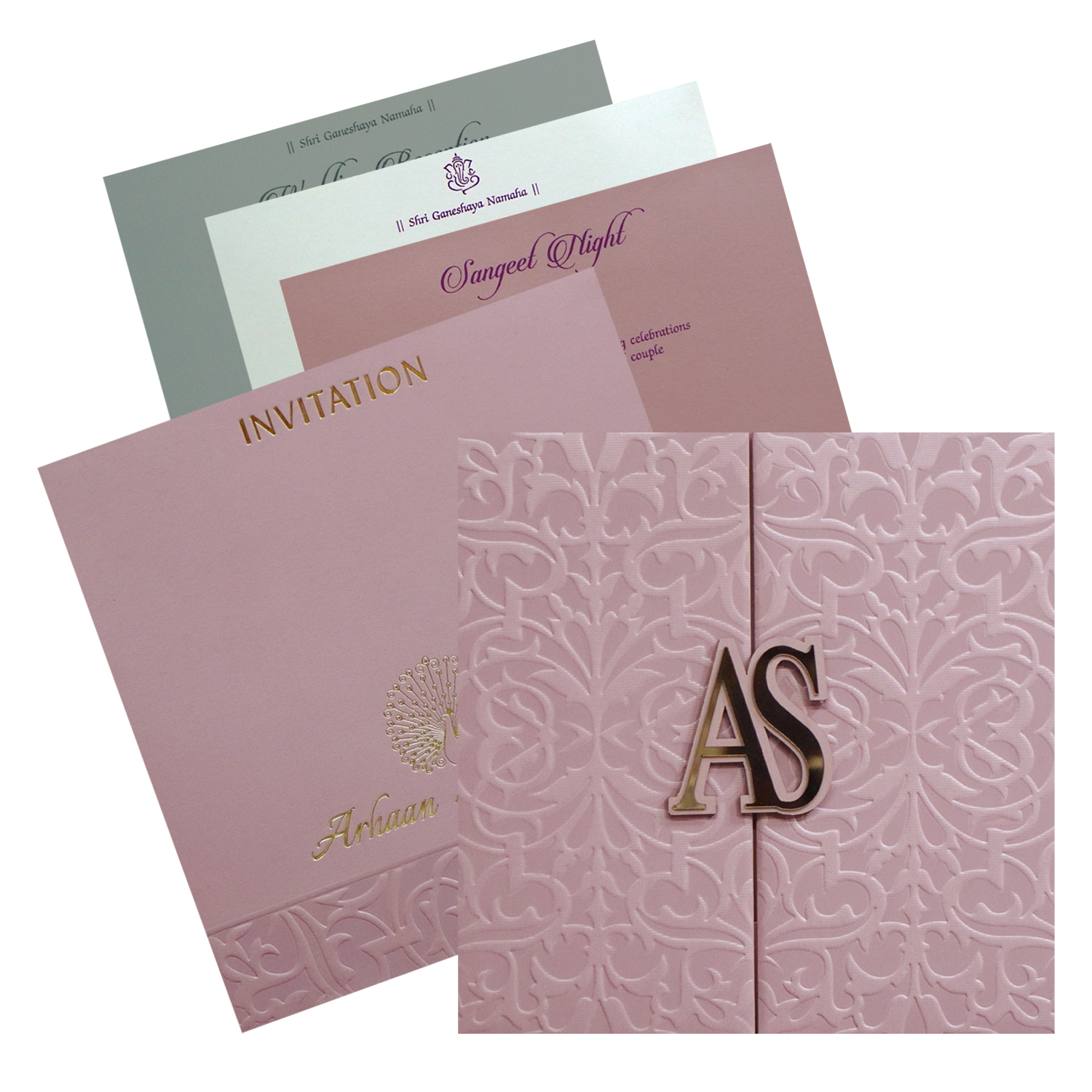 Make your event special with our exclusive Pink Floral Textured Invitation Card. Shop now! ?WhatsApp Support ?Express Delivery.
