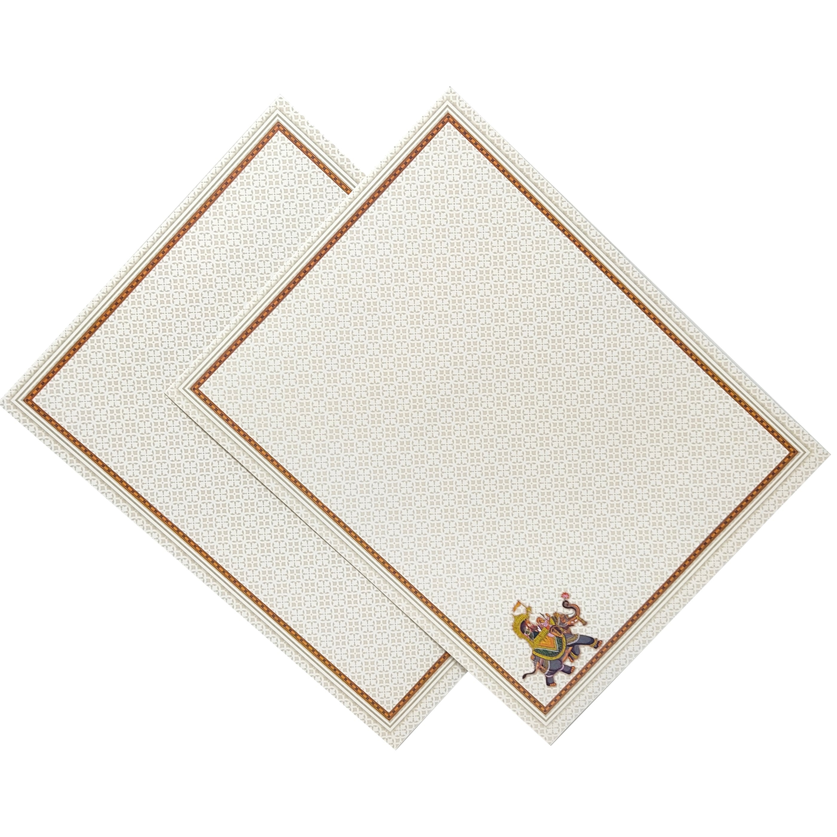 Royal Door Opening Invitation Card with Bride and Groom on Elephant - KNKJ1101