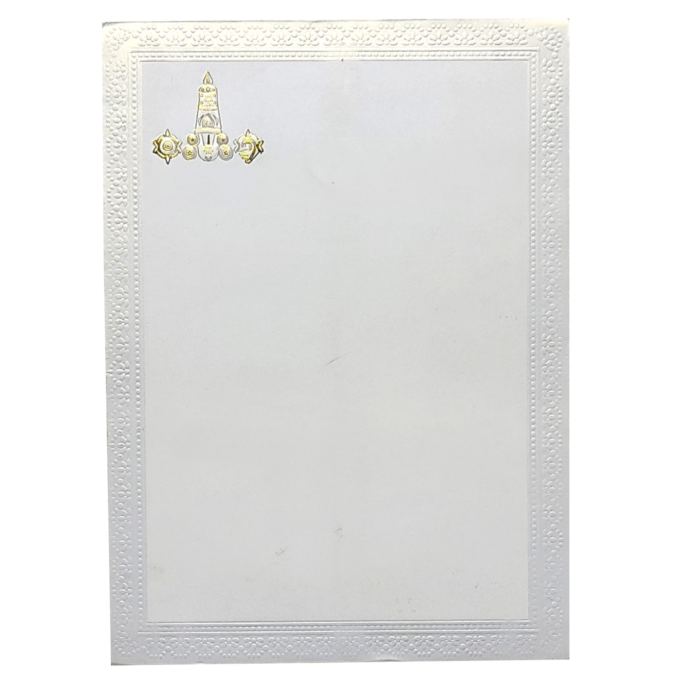 White Balaji Padmavathi Invitation-KNK2755
