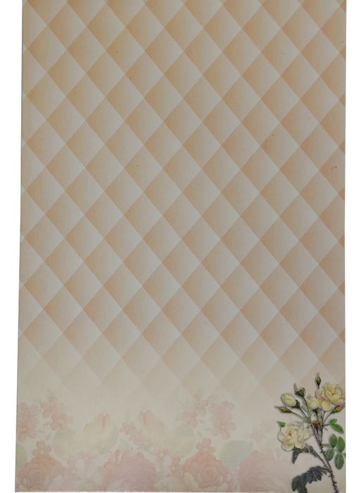 White Floral Single Sheet Invitation Card-King of Cards