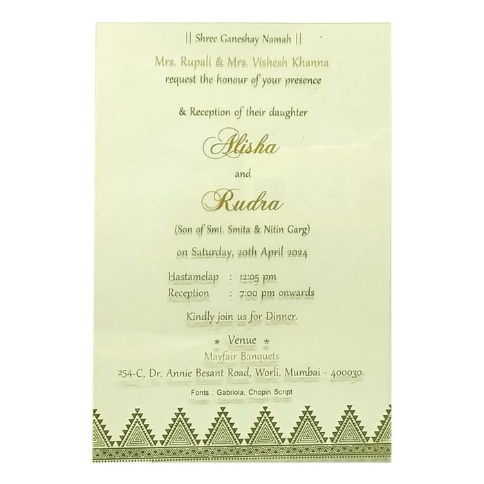 Invitation Card - KRCS6610-King of Cards