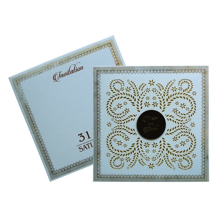 Very Light Blue Wedding Card-King of Cards